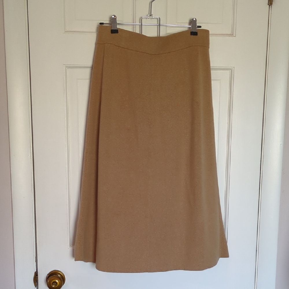 Banana Republic A-Line Midi Sweater Skirt Small Flat Elastic Waist
